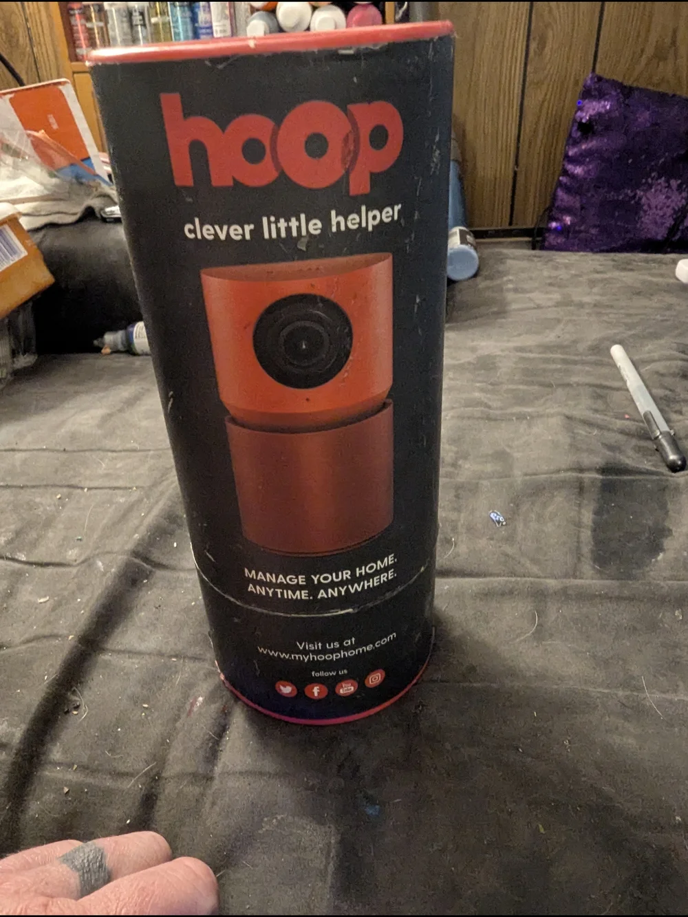 Red Smart Home Camera - Smart Monitoring & Two-Way Audio